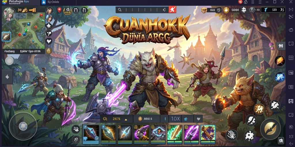 Tangkapan layar gameplay CUANHOKI yang menampilkan aksi seru dan grafis menawan.