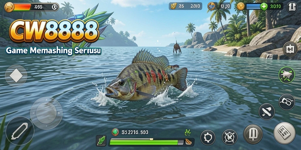 Tangkapan ikan yang menakjubkan dalam gameplay CW8888.