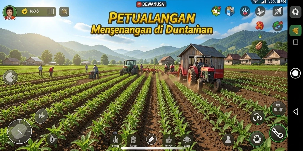 Gameplay menarik bertani dan berkebun di DEWANUSA.