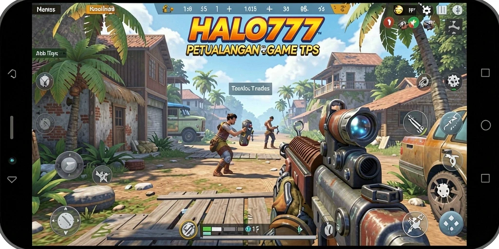 Tangkapan layar dari gameplay seru HALO777 dengan aksi tembak-menembak.