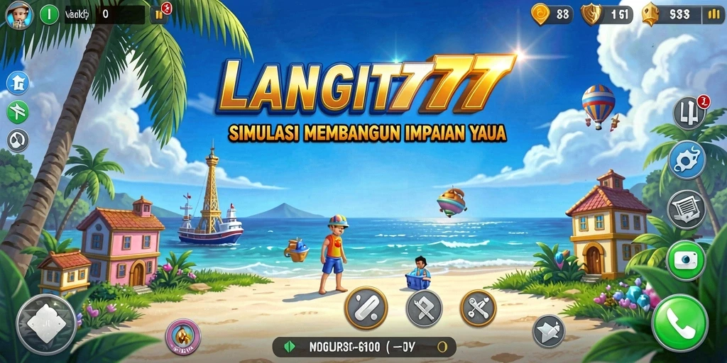 Tampilan gameplay menawan dari LANGIT777 yang menggugah kreativitas.