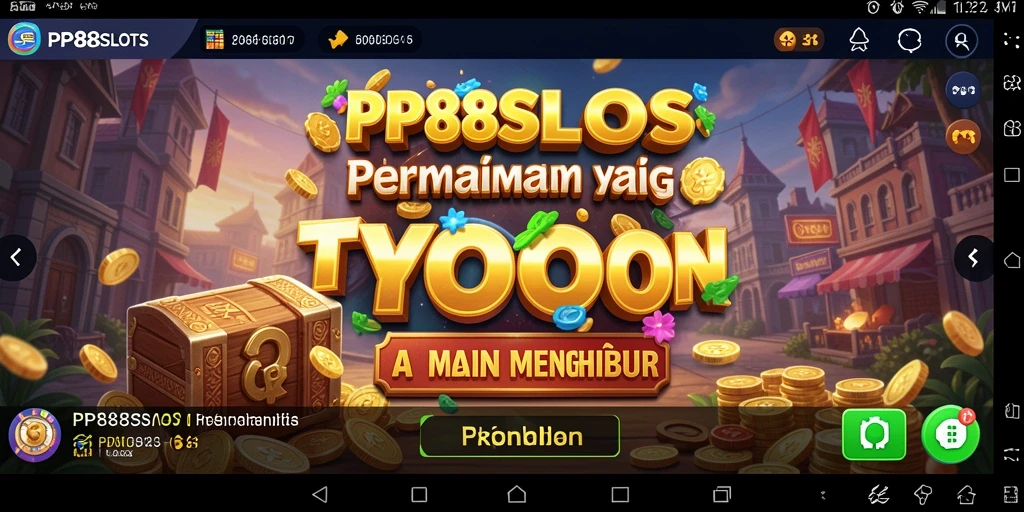 Tampilan gameplay PP88SLOTS yang menarik dengan slot beragam.