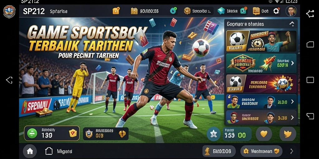 Screenshot utama SP212 menampilkan antarmuka pengguna yang menarik.