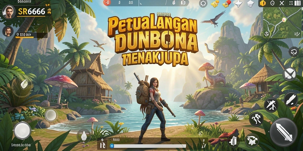 Tampilan gameplay mendalam dari dunia terbuka SR6666.