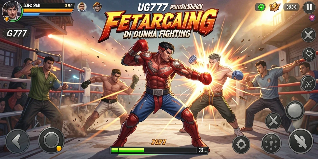 Gameplay UG777 dengan karakter beragam dan aksi pertarungan yang intens.